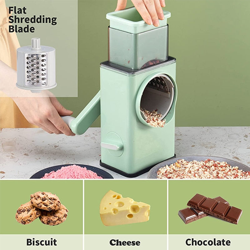  Rotary Cheese Graters, Manual Handheld Cheese Cutter